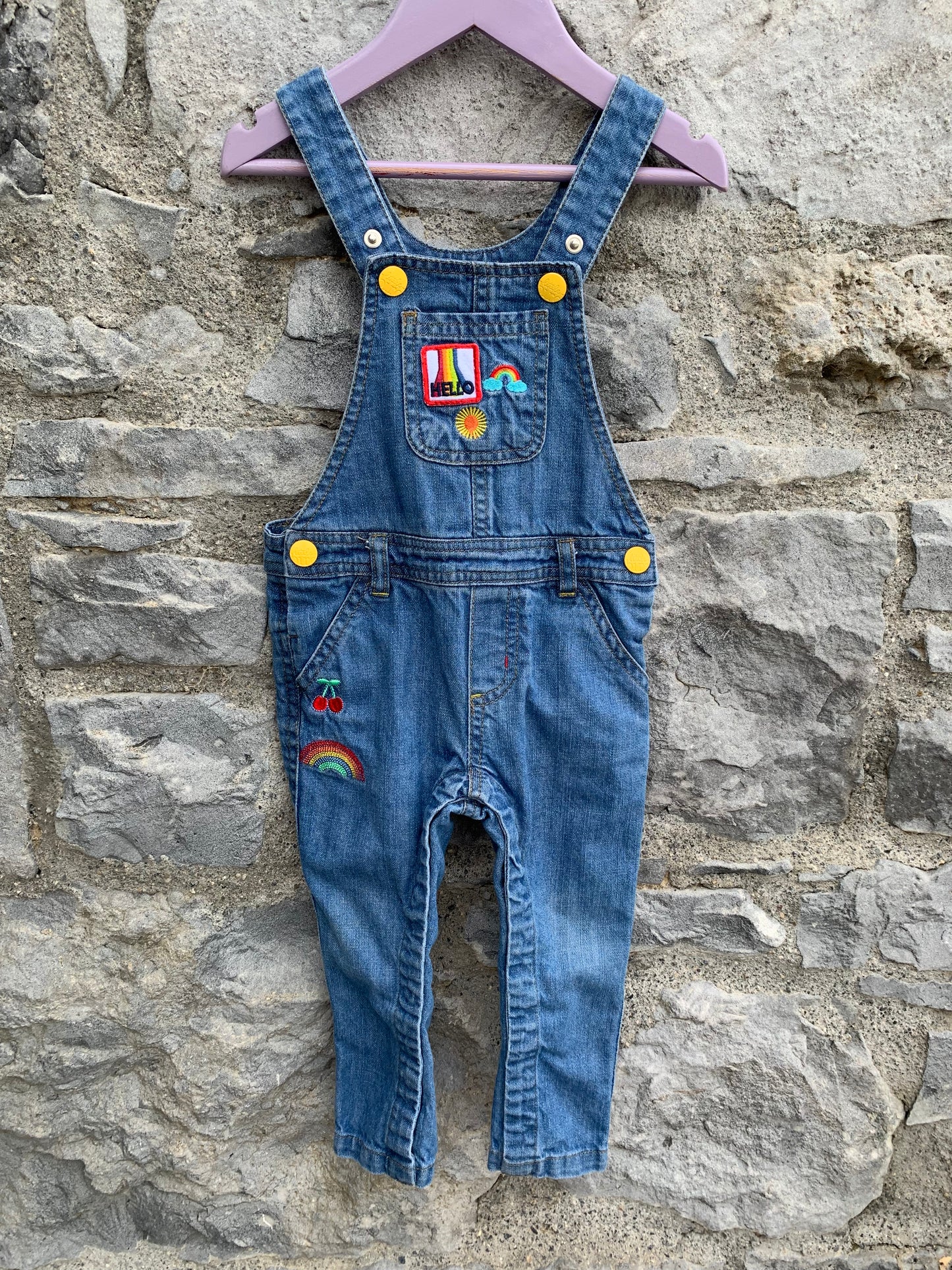 Denim dungarees  12-18m (80-86cm)