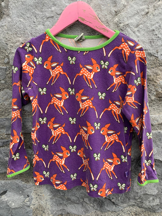 Purple Bambi top  2-3y (92-98cm)