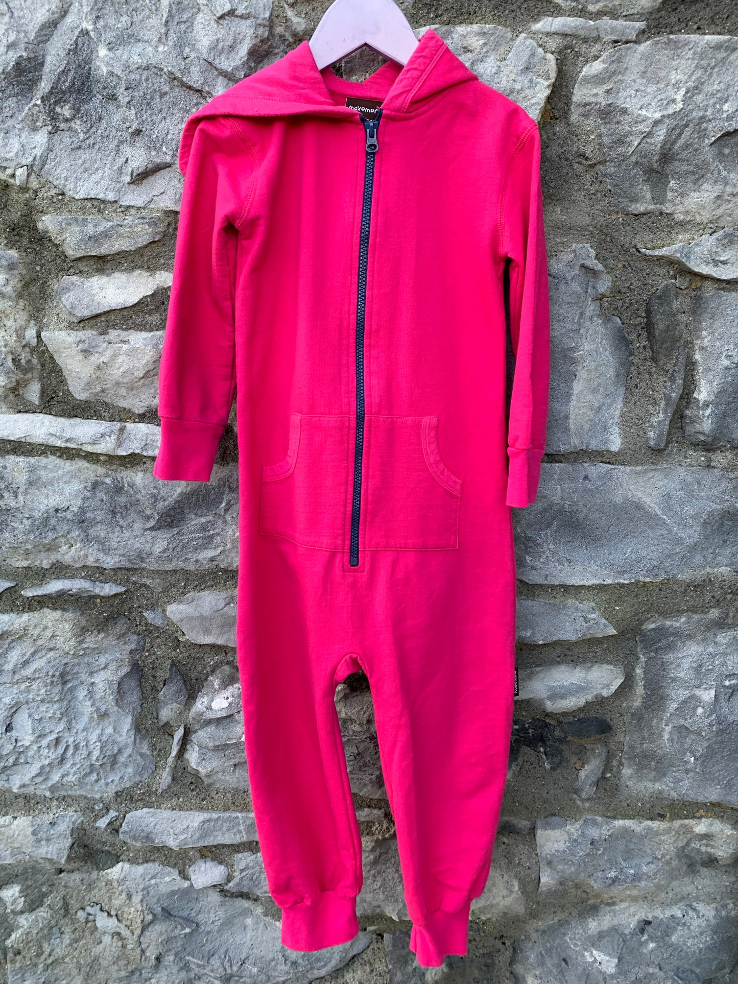 Pink hooded onesie  3-4y (98-104cm)