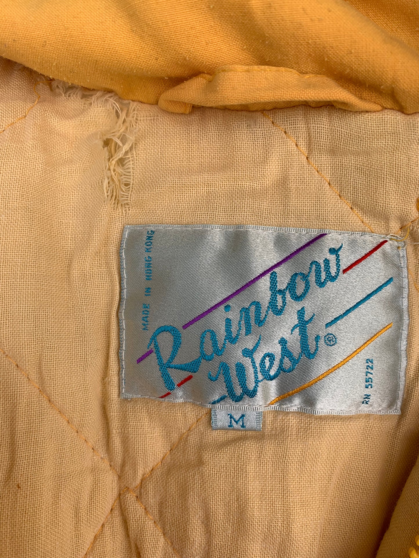 Rainbow west yellow jacket  uk 10-12