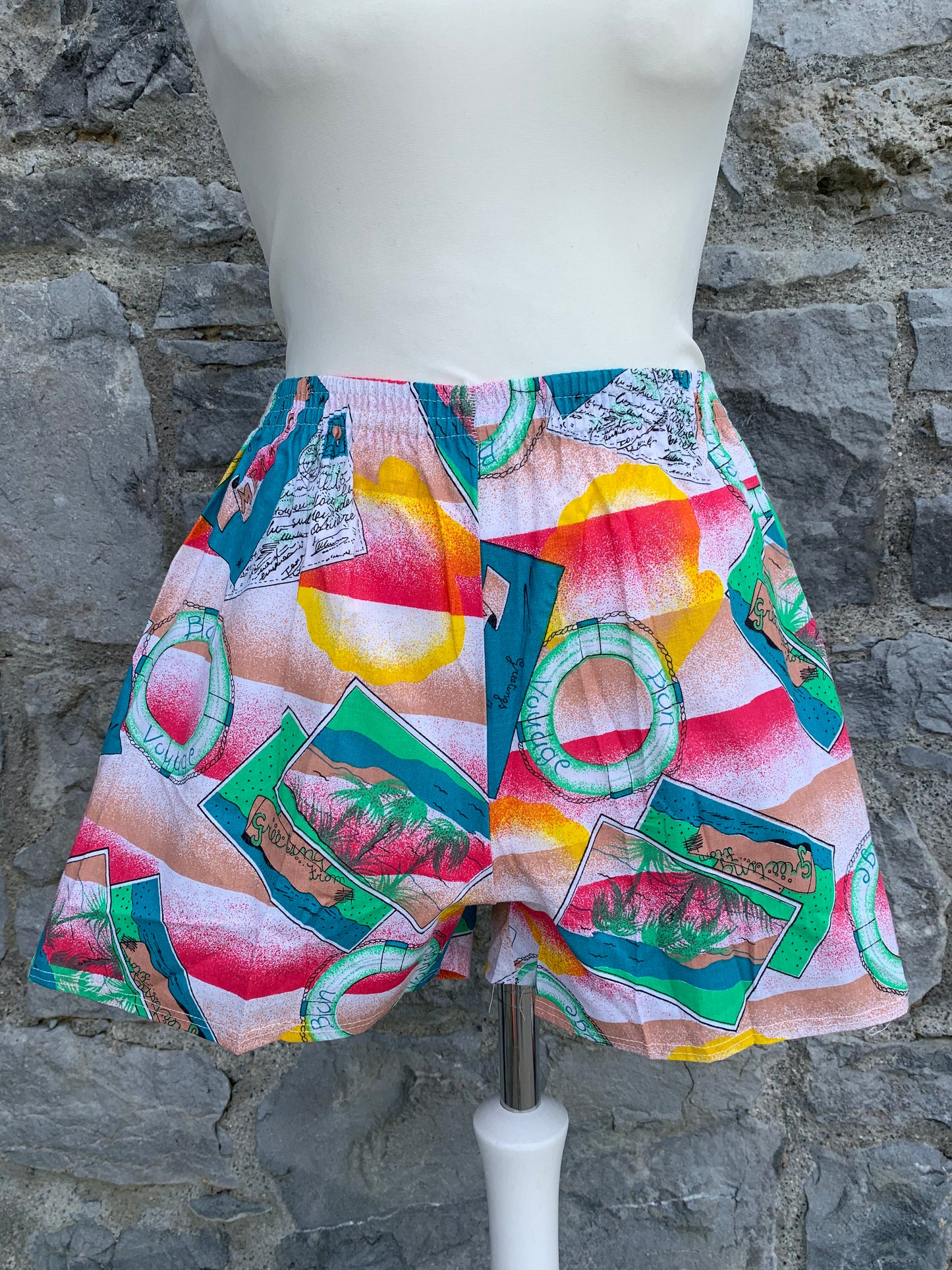 Pink beach shorts   uk 8-10