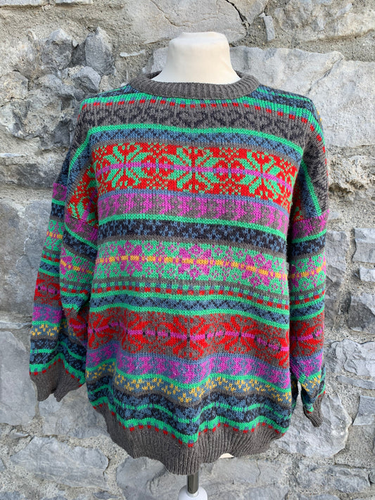 80s Colourful jumper  uk 10-12