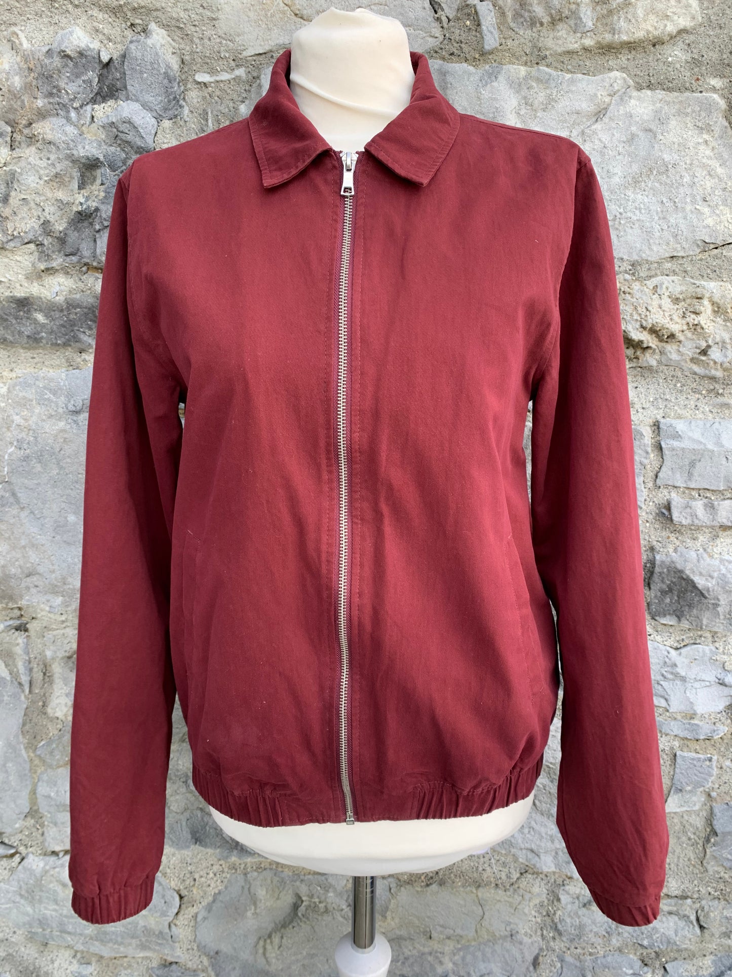 Maroon bomber jacket  Small