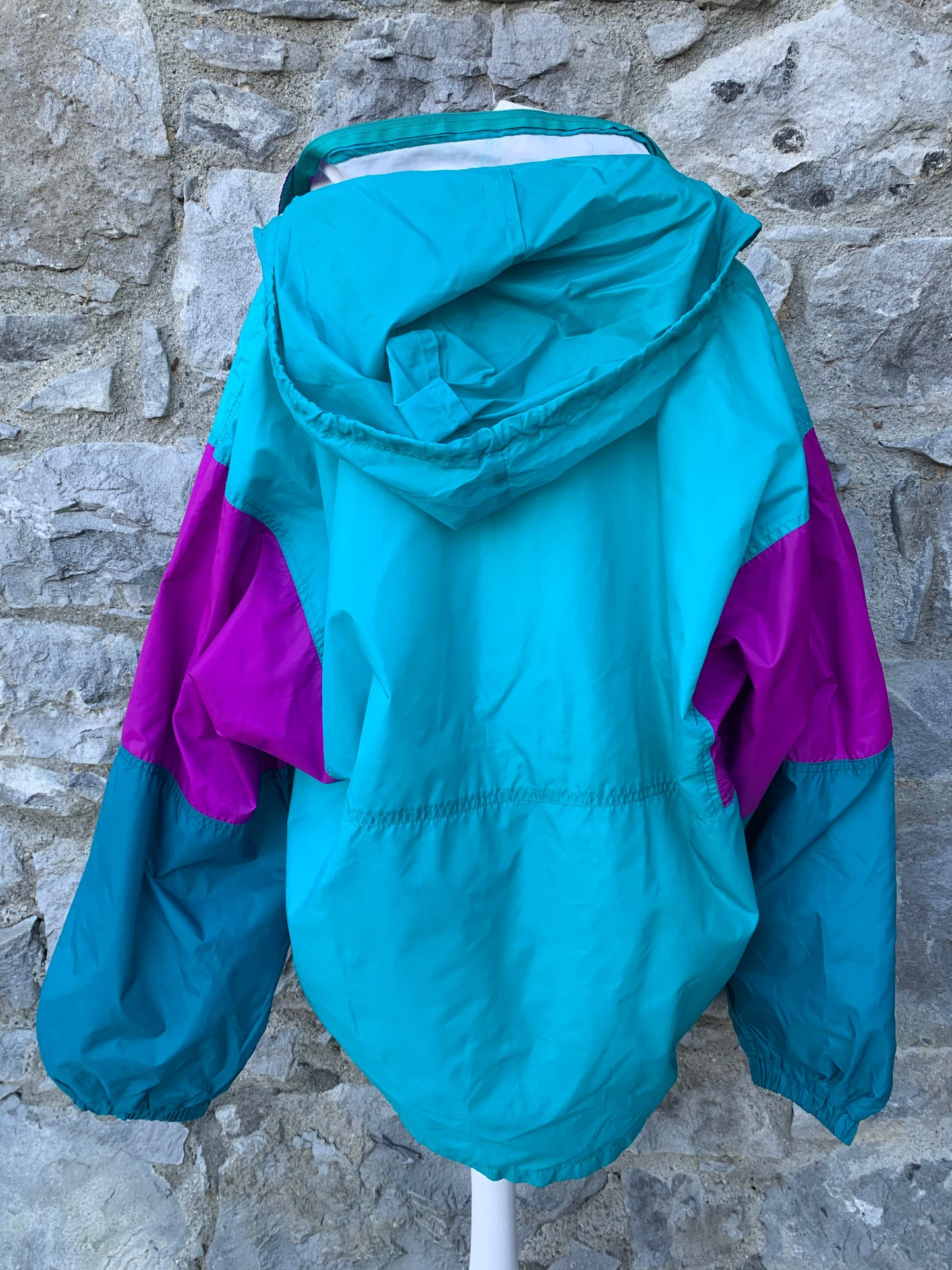 Marcel Clair 80s teal windbreaker    uk 16-18