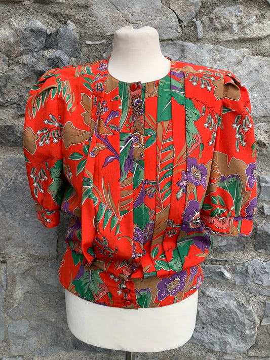 Hardob red flowers blouse  uk 10