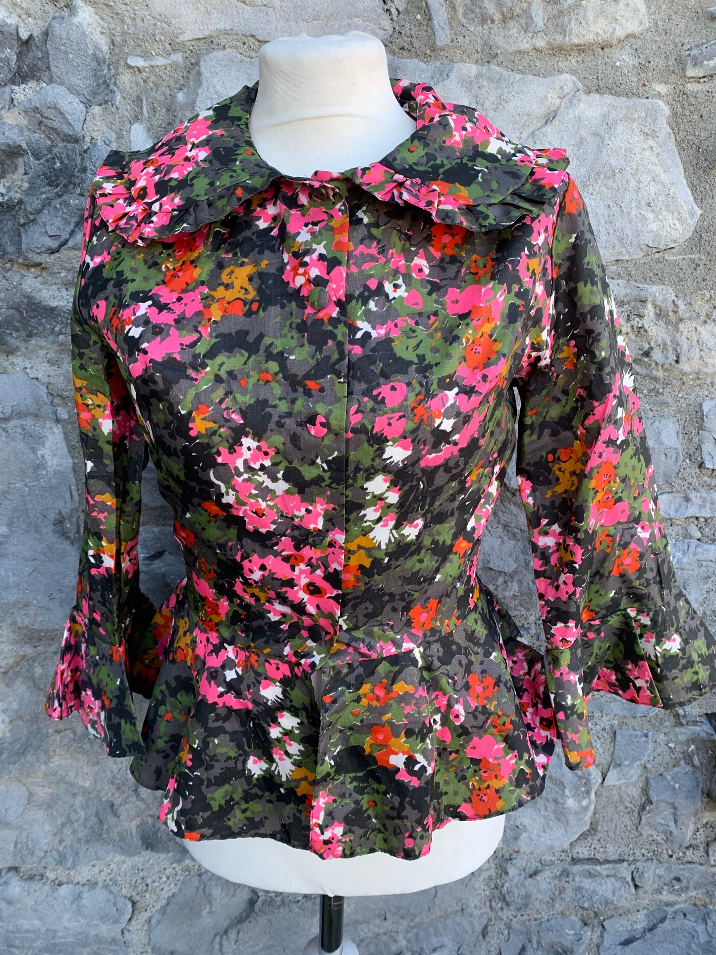 Soegaard 70s floral blouse  uk 8