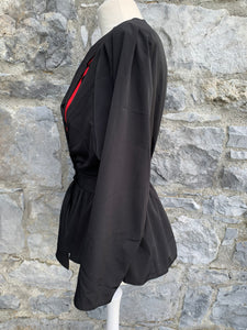Black top with a red stripe uk 6-8