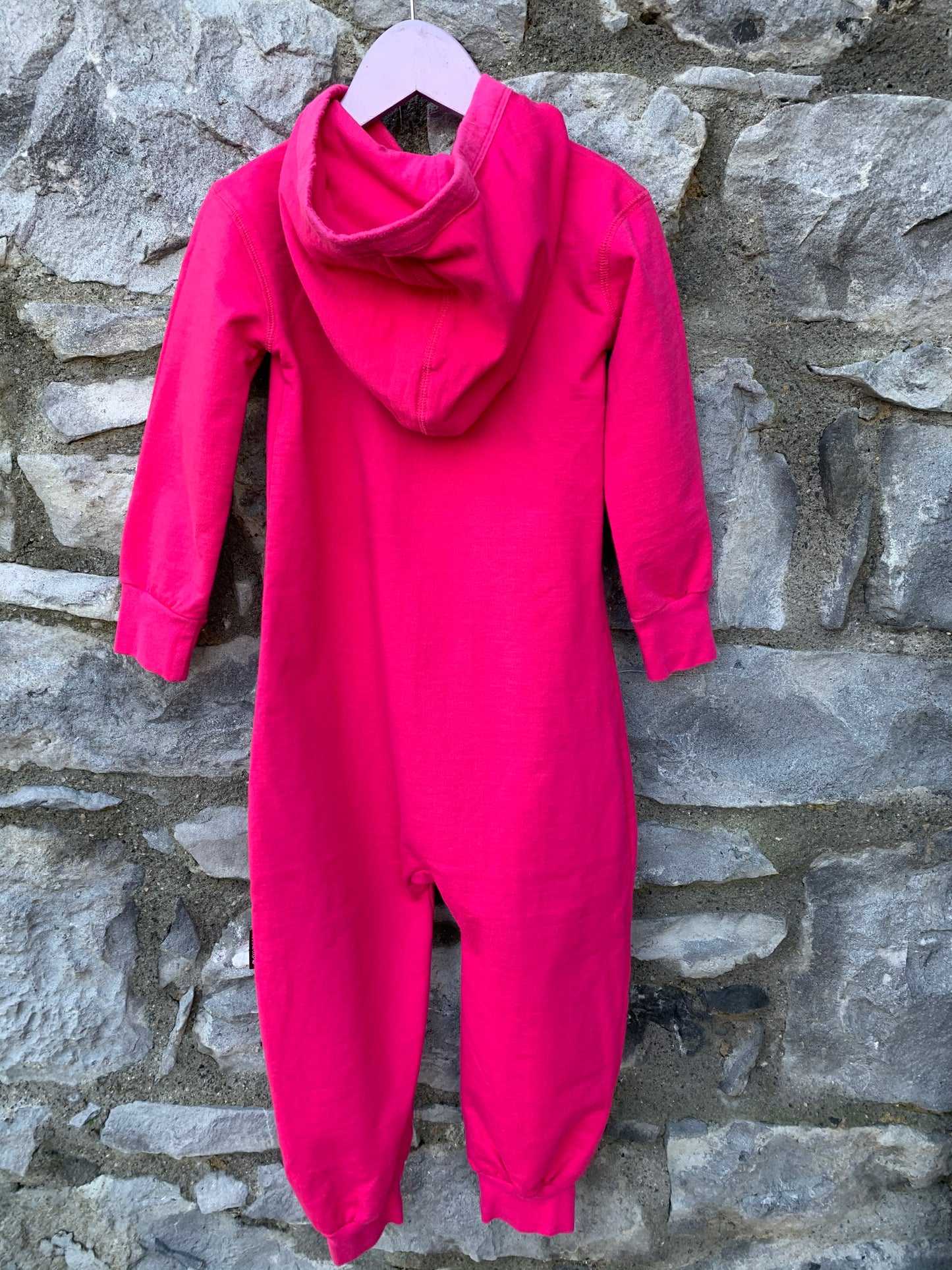 Pink hooded onesie  3-4y (98-104cm)