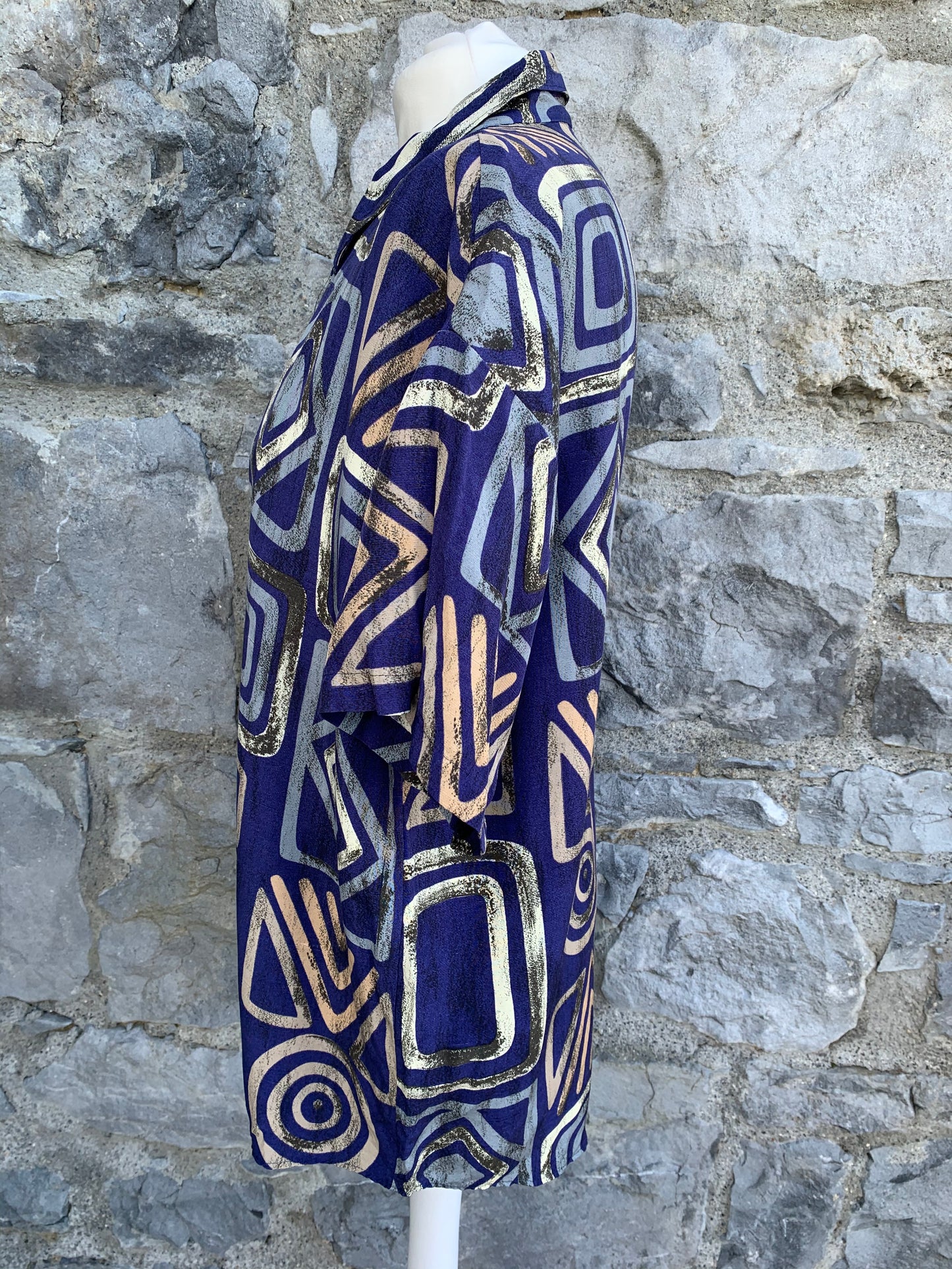 80s geometric shirt  uk 10-16