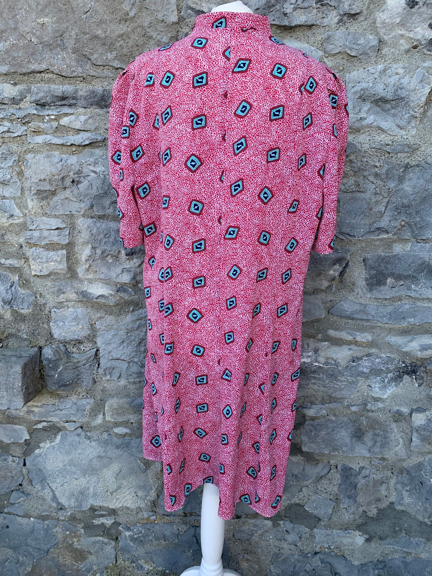 80s pink dress   uk 14