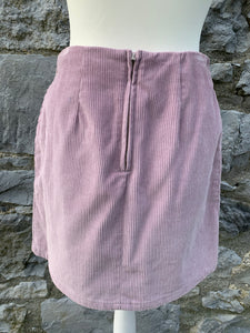 Pink thick cord skirt   uk 10