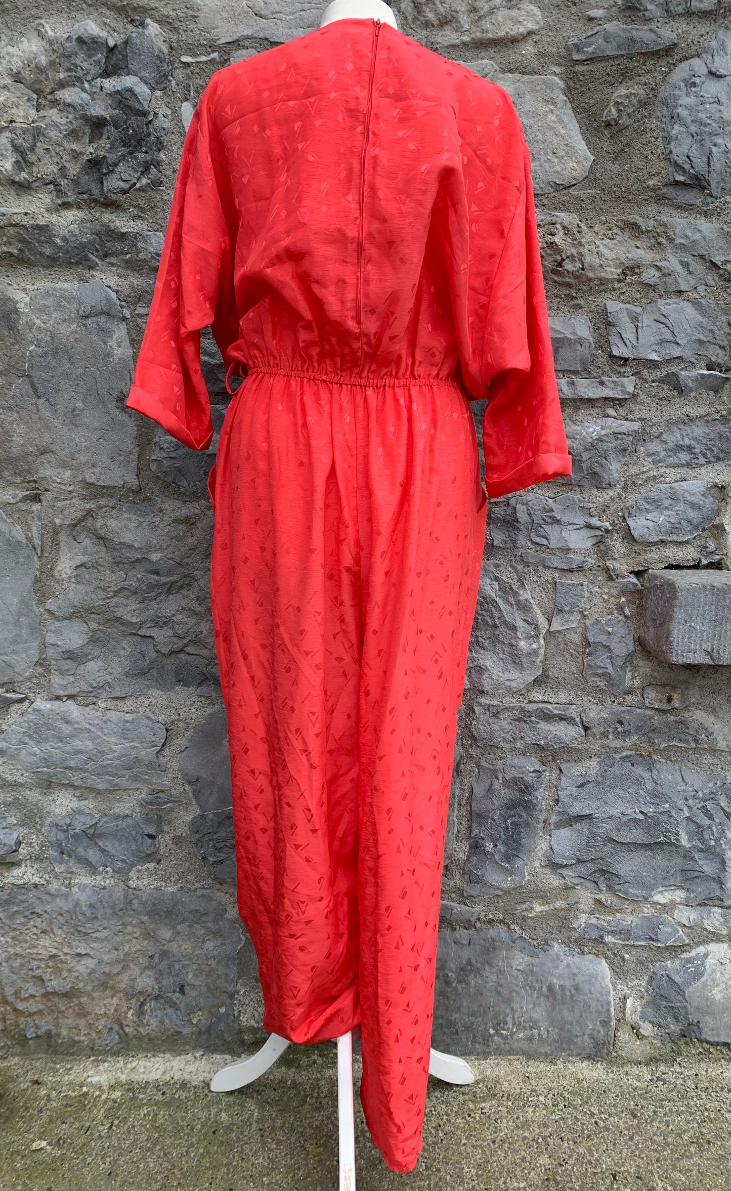 80s orange jumpsuit  uk 14