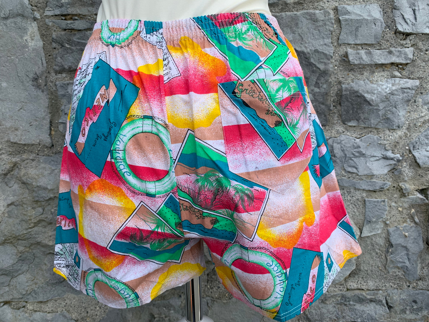 Pink beach shorts   uk 8-10