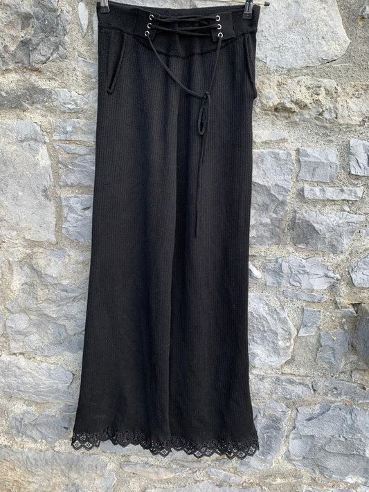 Black knitted flares  uk 8-10