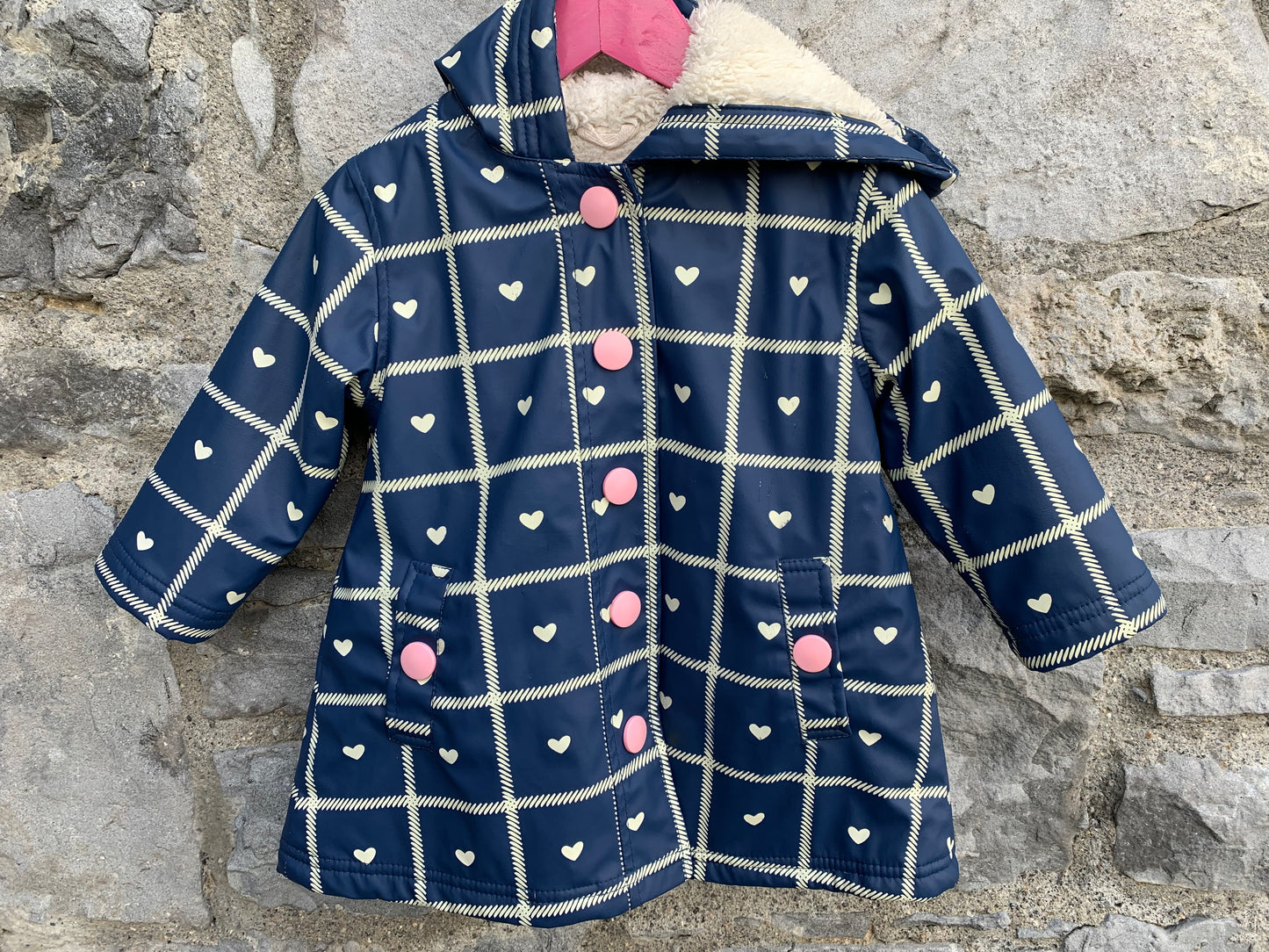 Navy raincoat  18-24m (86-92cm)