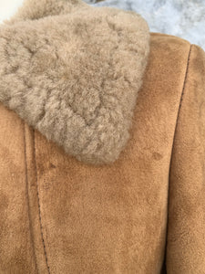 Brown sheepskin coat uk 12