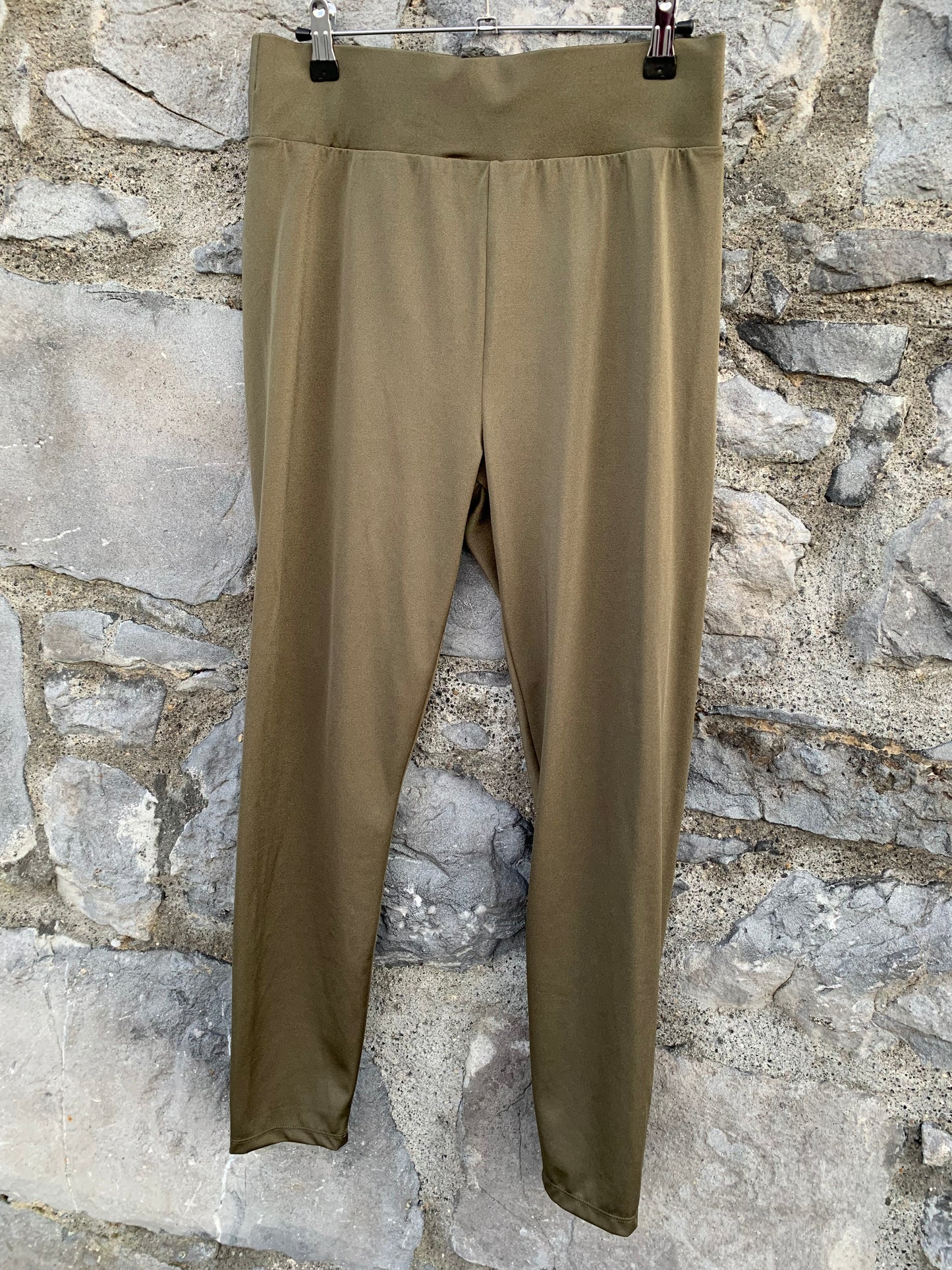 Khaki leggings  uk 14