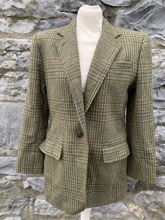 R.Lauren green check jacket   uk 12