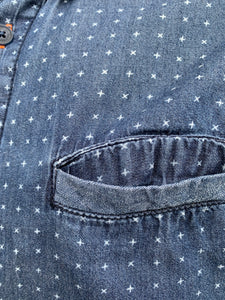 Denim shirt with tiny stars   Small