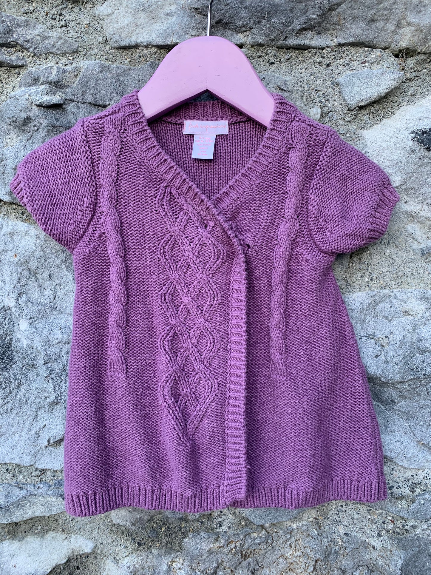 Pink cardigan    0-3m (56-62cm)