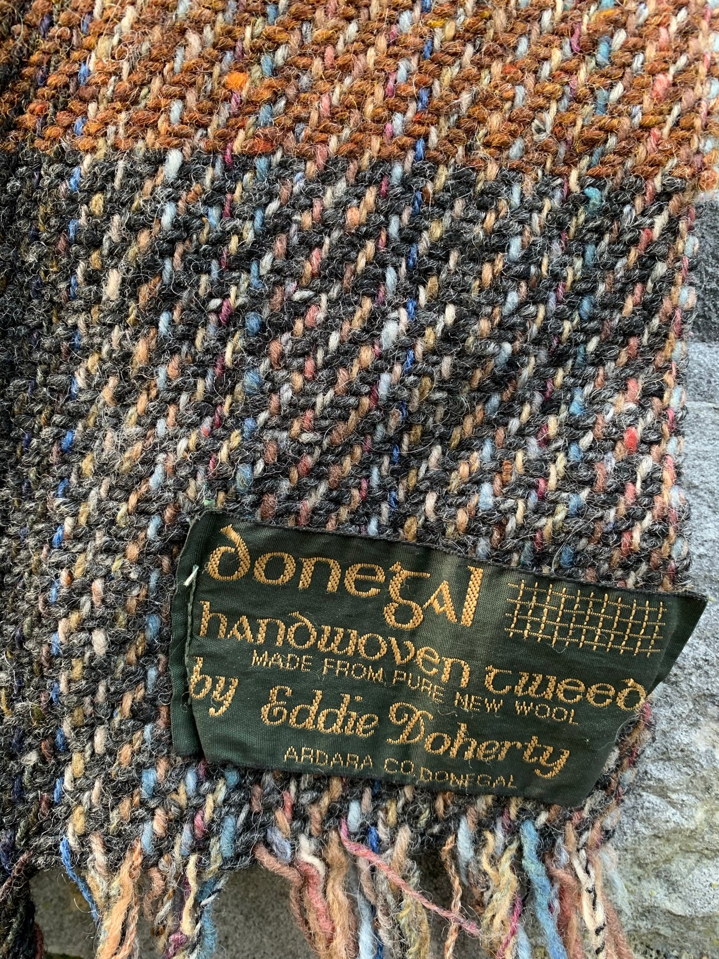 Donegal tweed throw