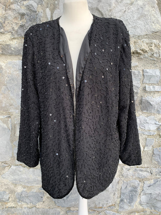 Black sequin jacket uk 12-14