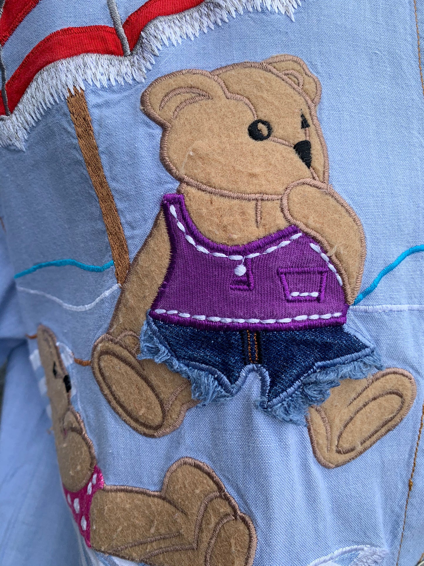 Teddies at the beach shirt   uk 10-12