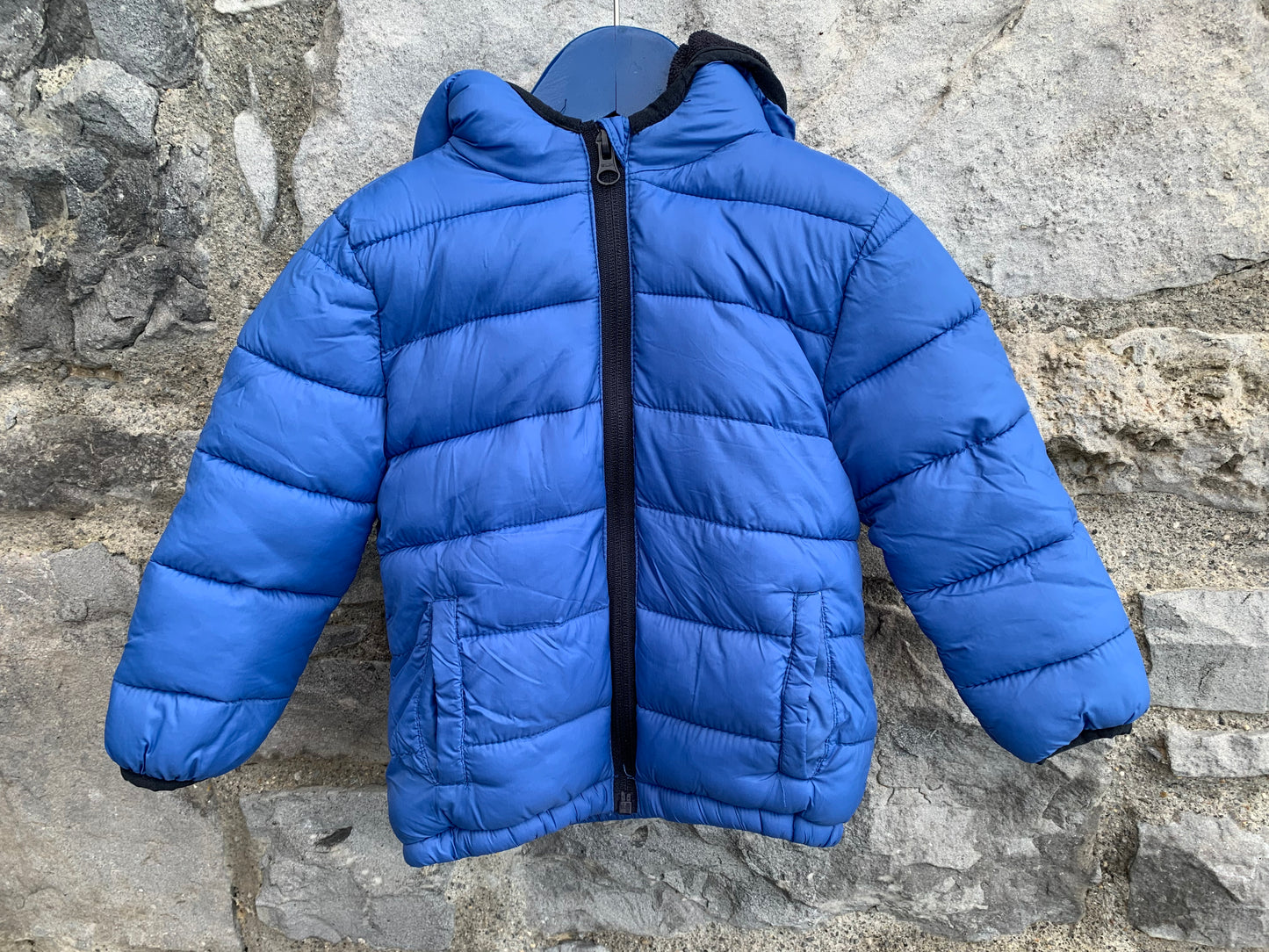 Blue puffy jacket   12-18m (80-86cm)