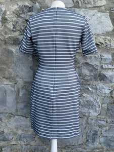 Blue stripy dress  uk 10