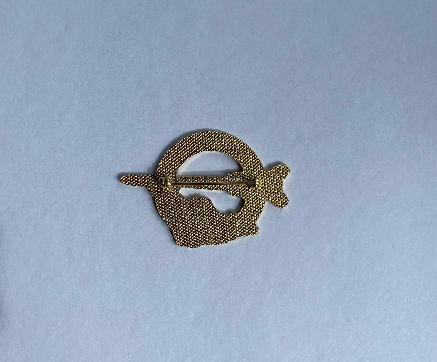 Gold Celtic brooch