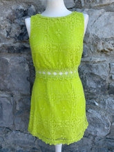 Load image into Gallery viewer, Lime lace dress   uk 8
