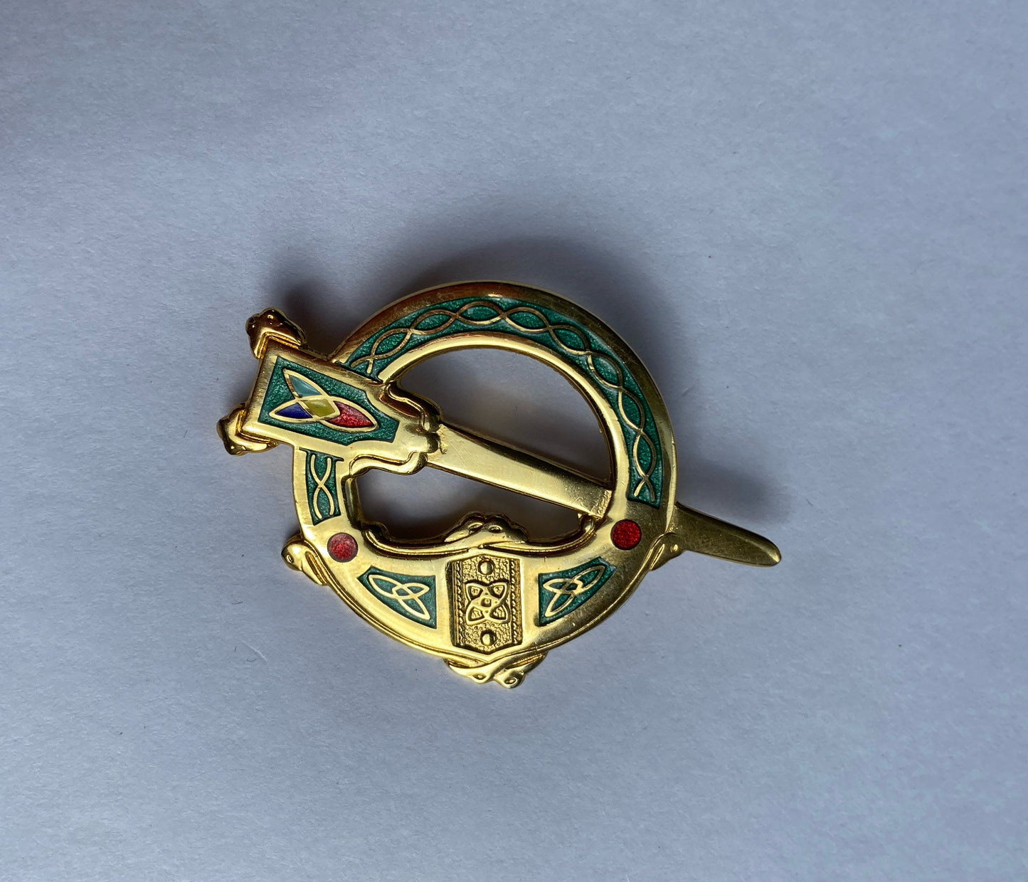 Gold Celtic brooch