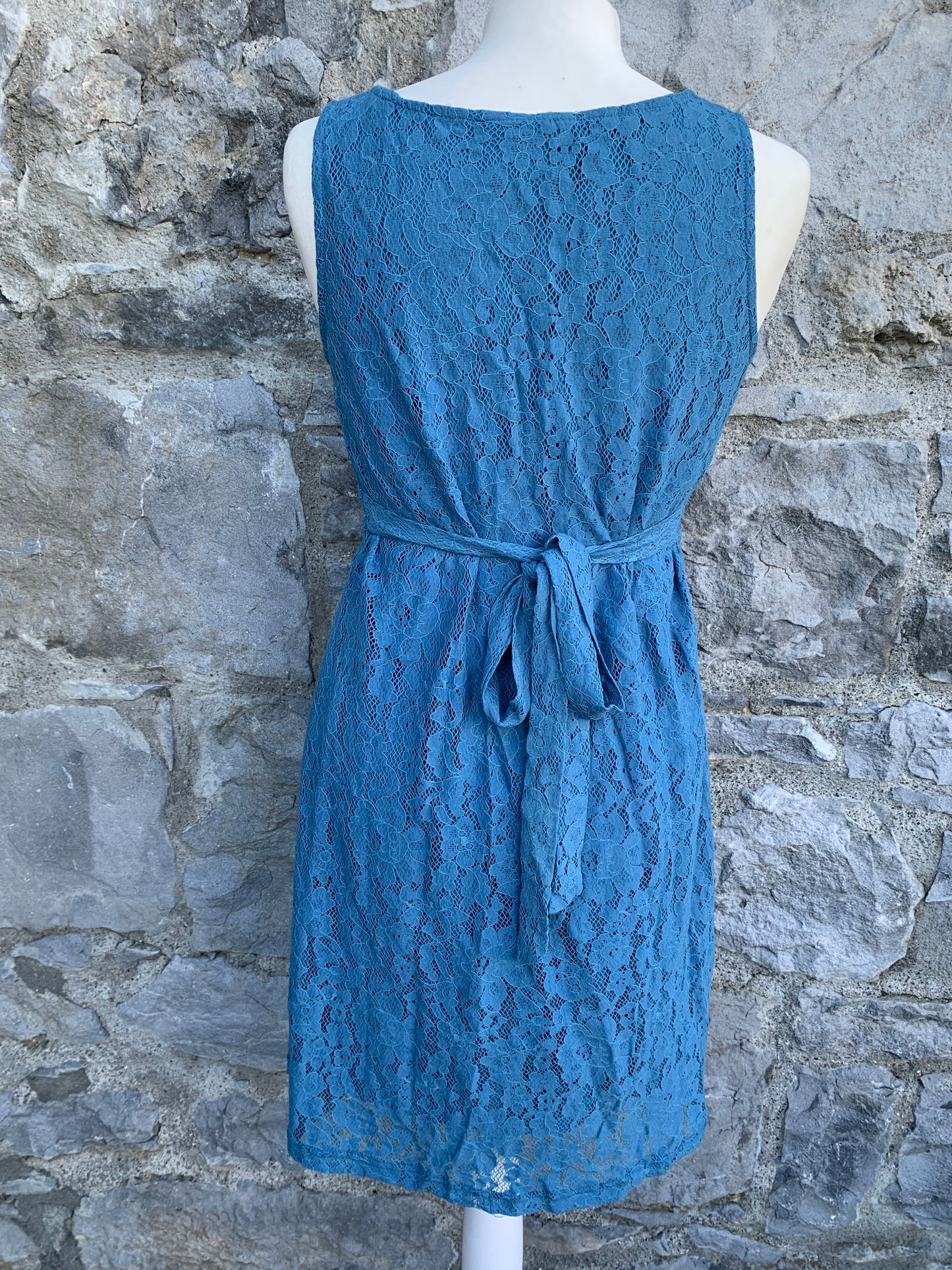 Blue lace maternity dress   8-10