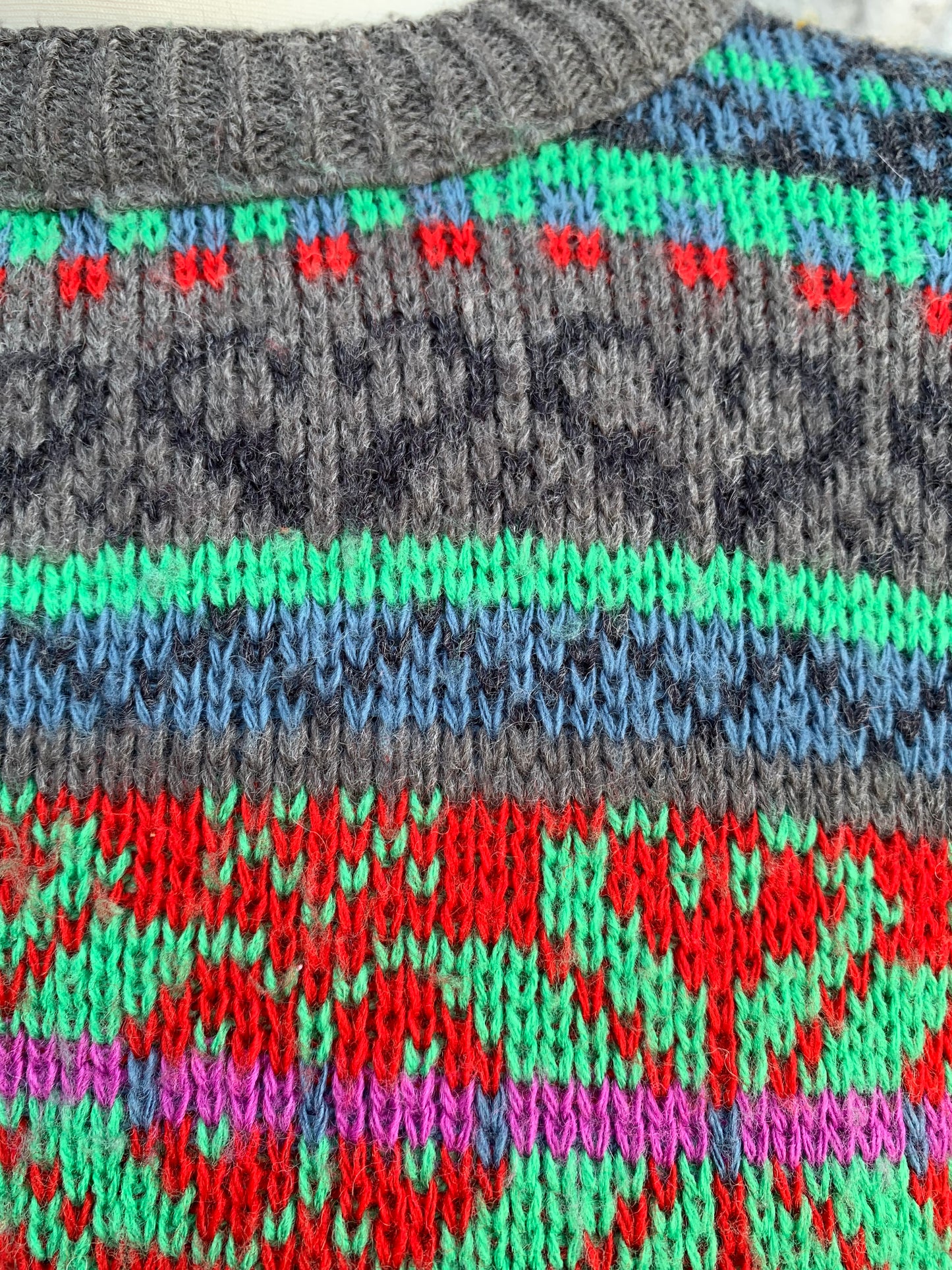 80s Colourful jumper  uk 10-12