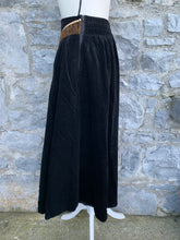 Load image into Gallery viewer, Black velvet culottes uk 8-10
