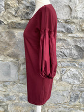 Load image into Gallery viewer, Maroon dress with puffy sleeves  uk 8-10
