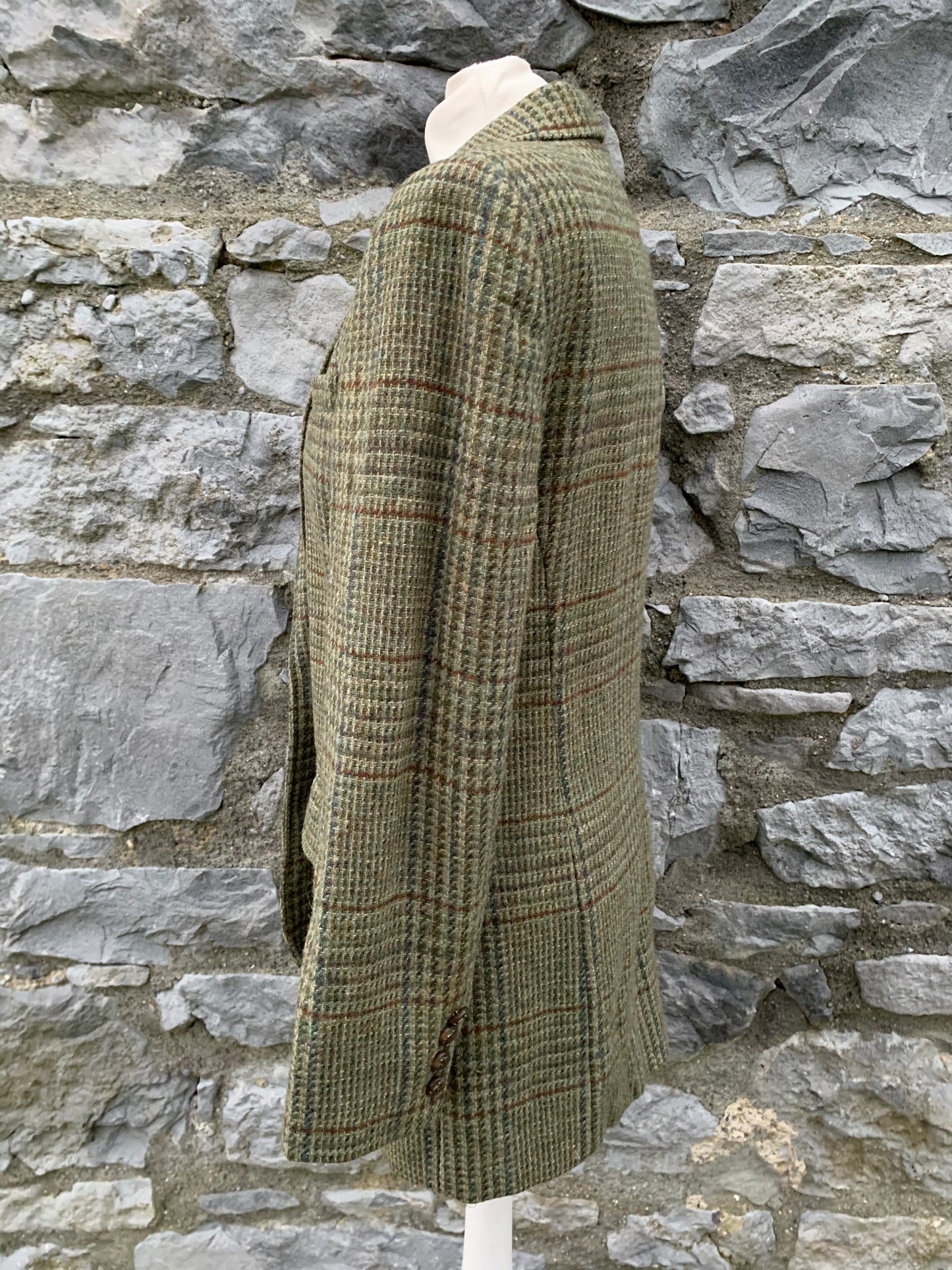 R.Lauren green check jacket   uk 12