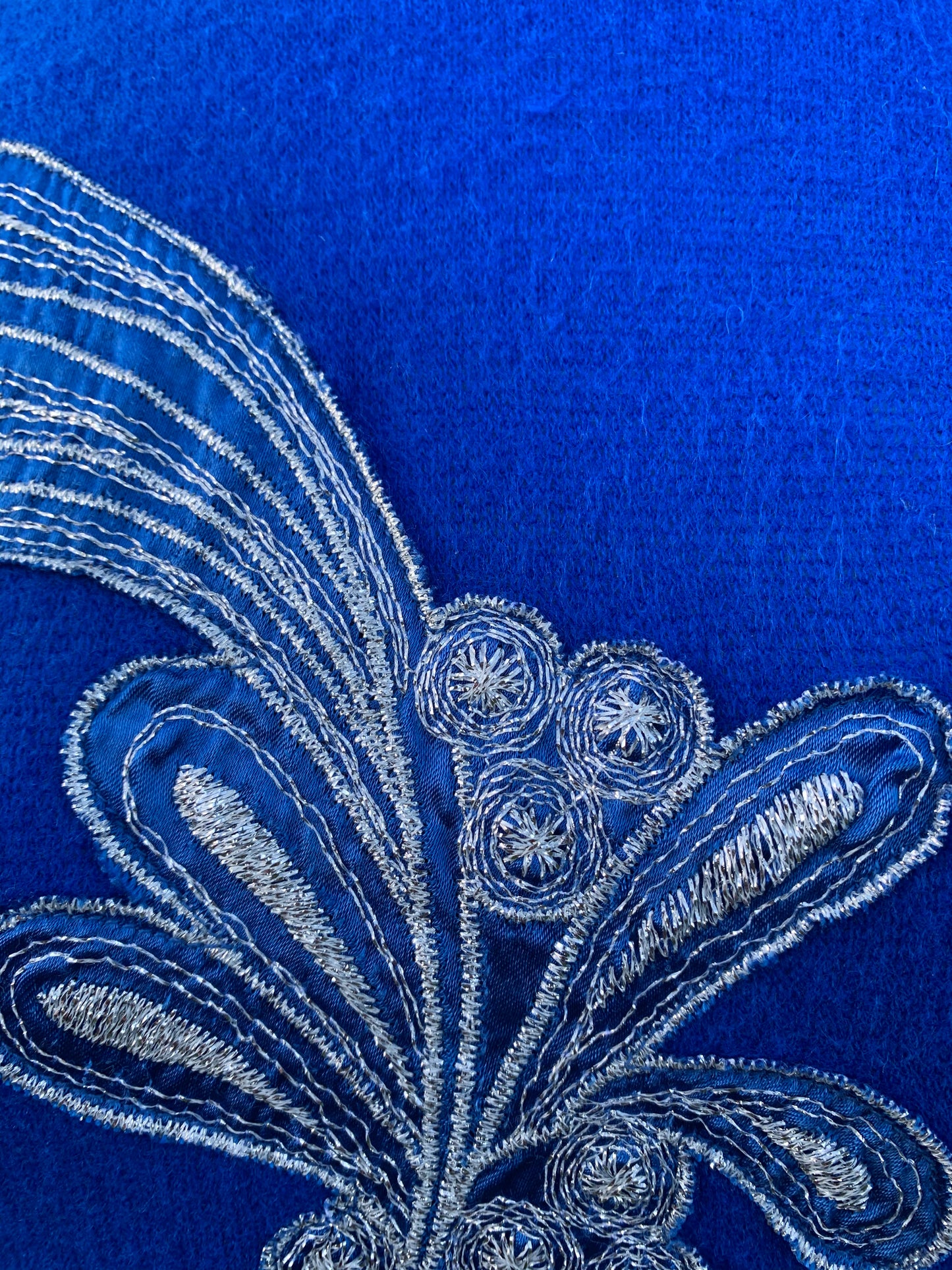 Blue jumper with embroidery  uk 10