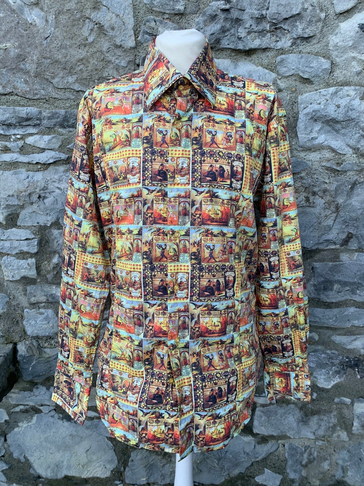 90s funky shirt  S/M