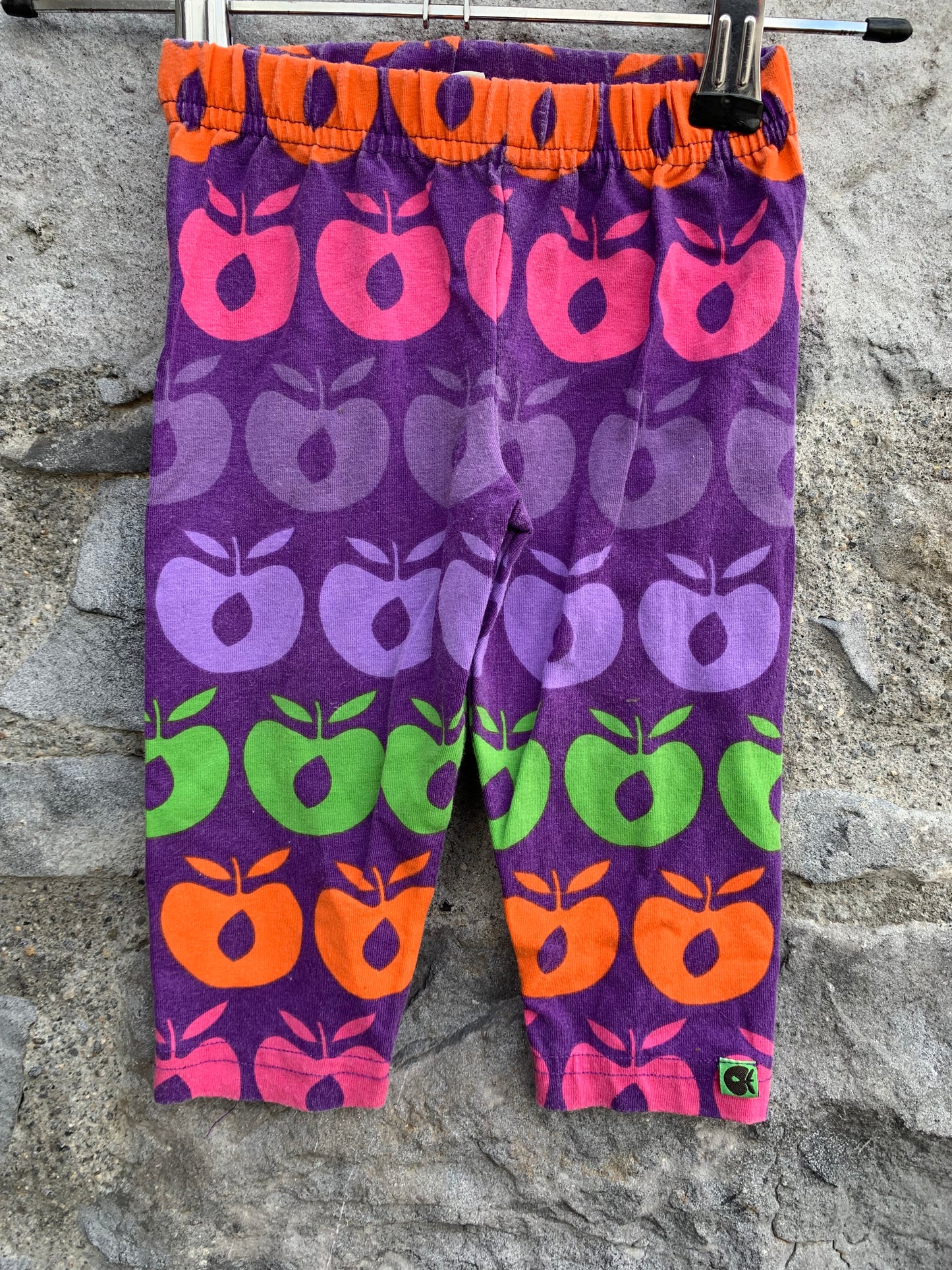 Rainbow apples leggings   6-9m (68-74cm)