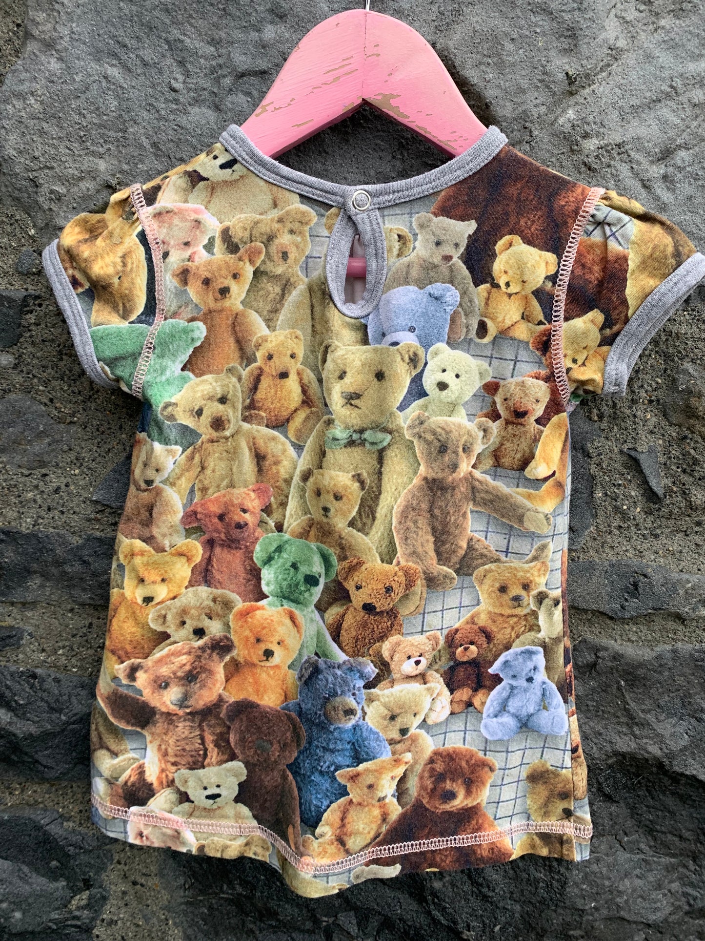 Teddy bears dress  6m (68cm)