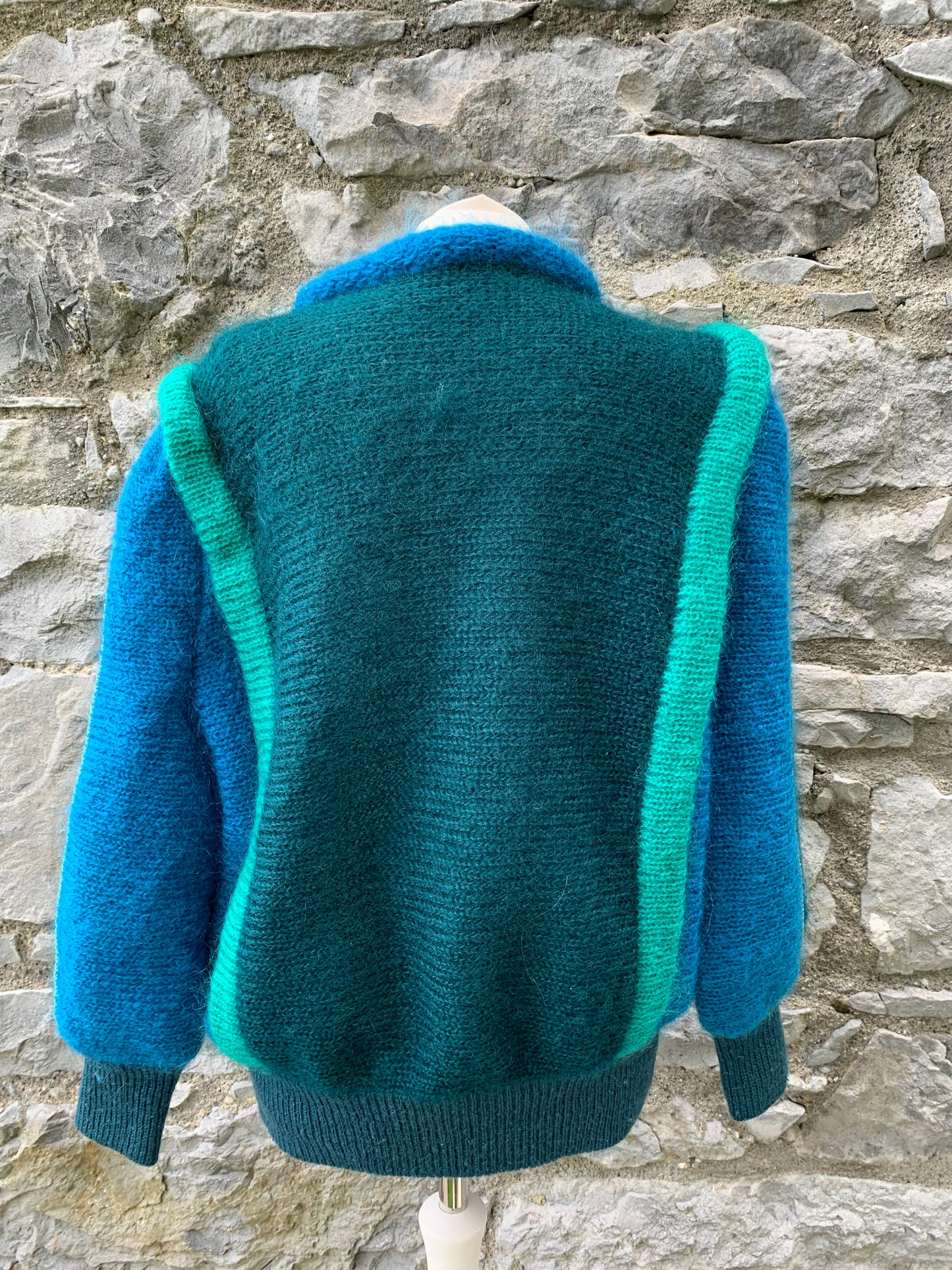 Blarney fluffy teal jumper