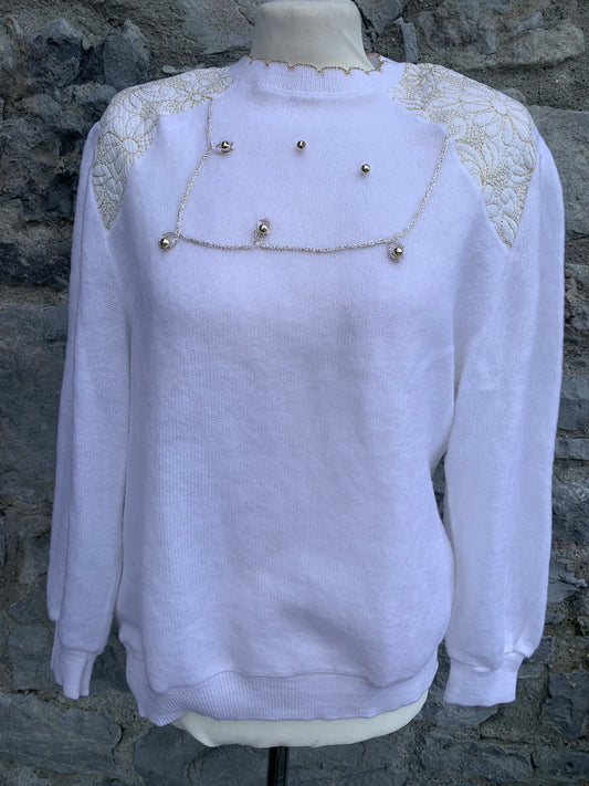 Gold embroidered jumper uk 12-14