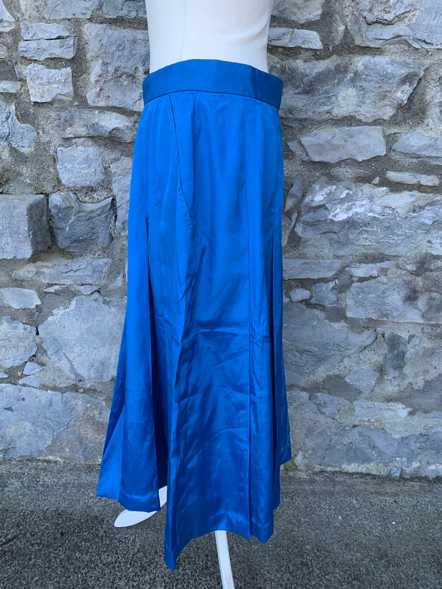 Shiny blue culottes   uk 12-14