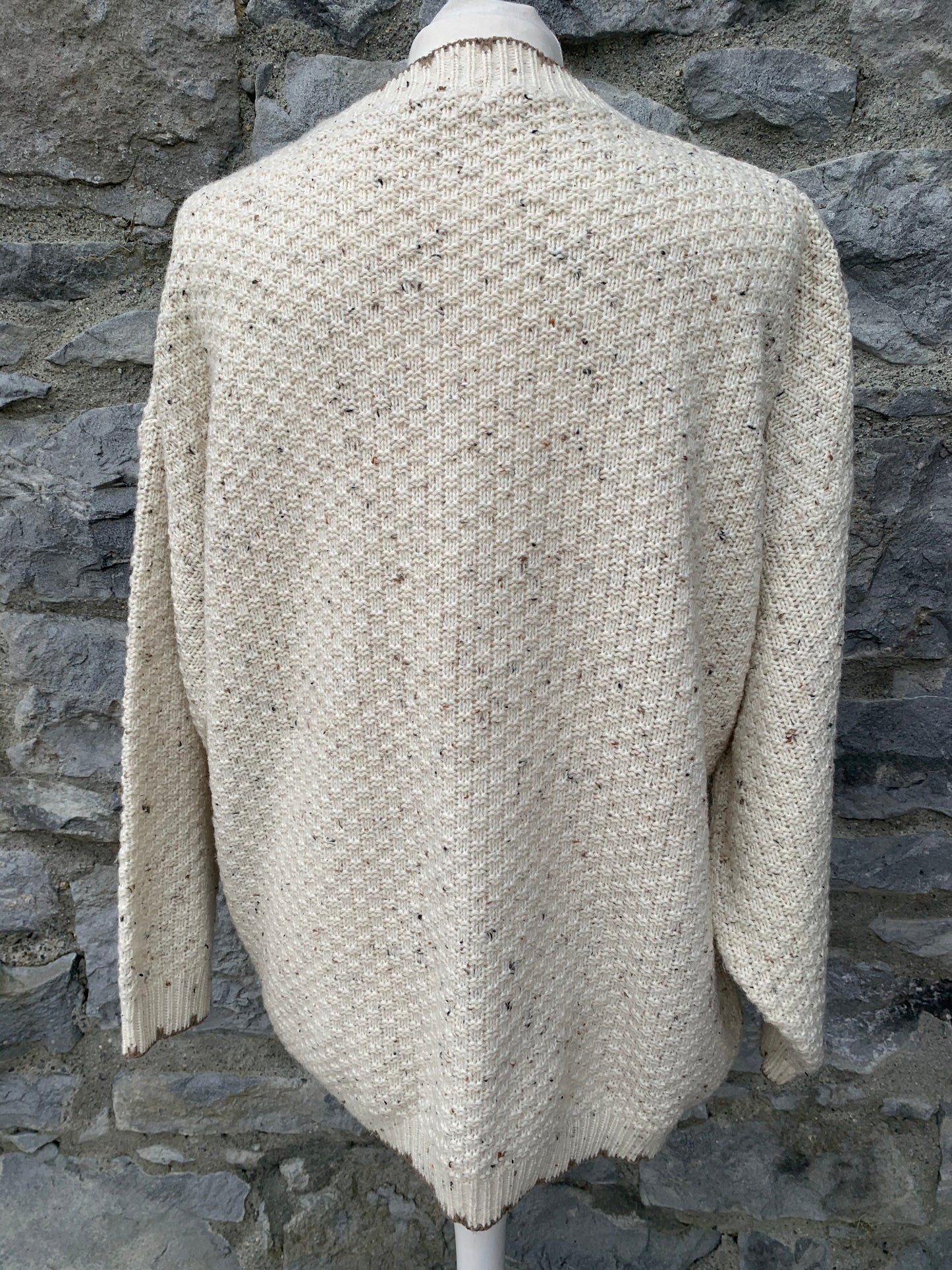 Snap 90s beige jumper   uk 12-16