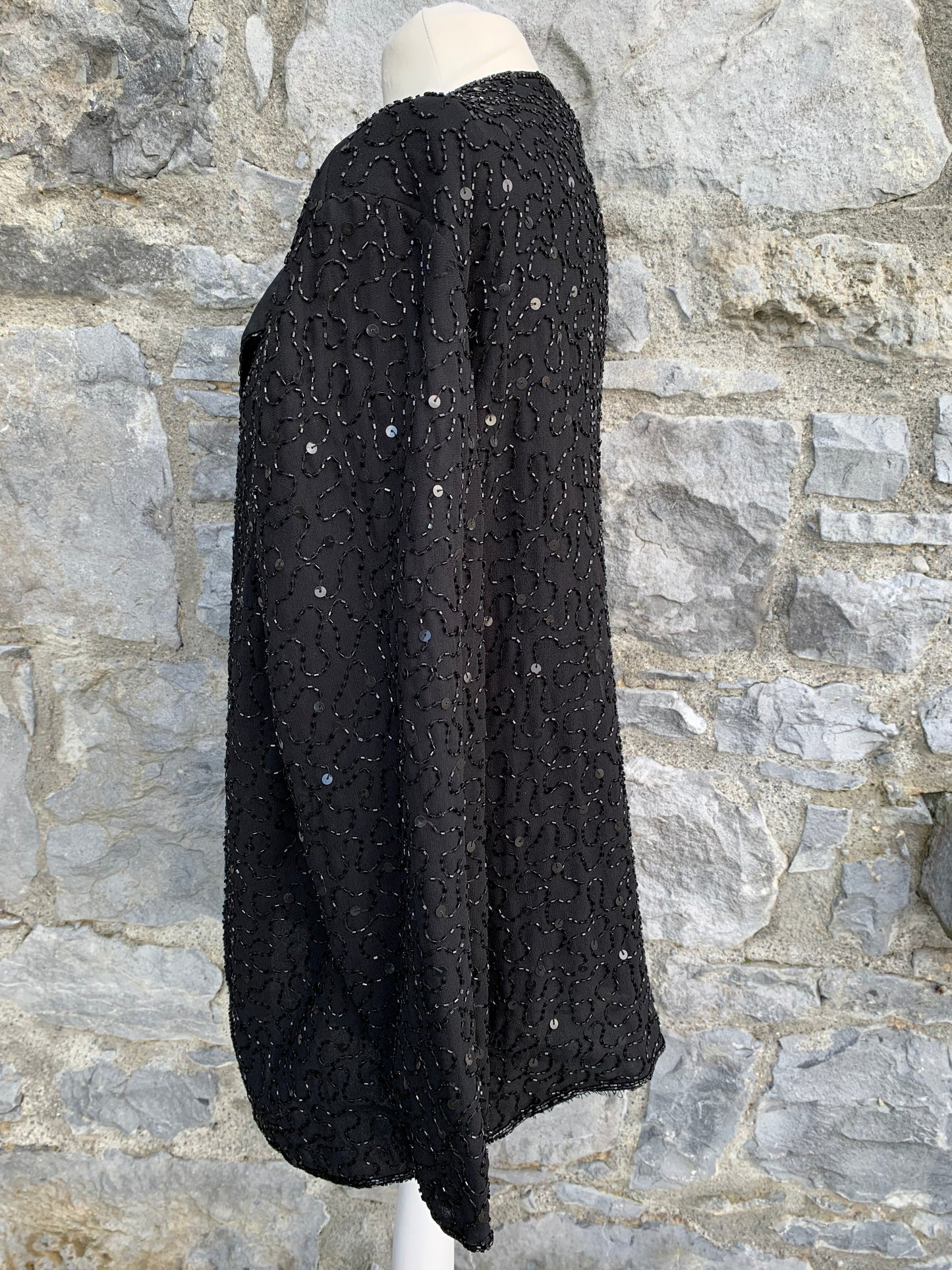 Black sequin jacket uk 12-14