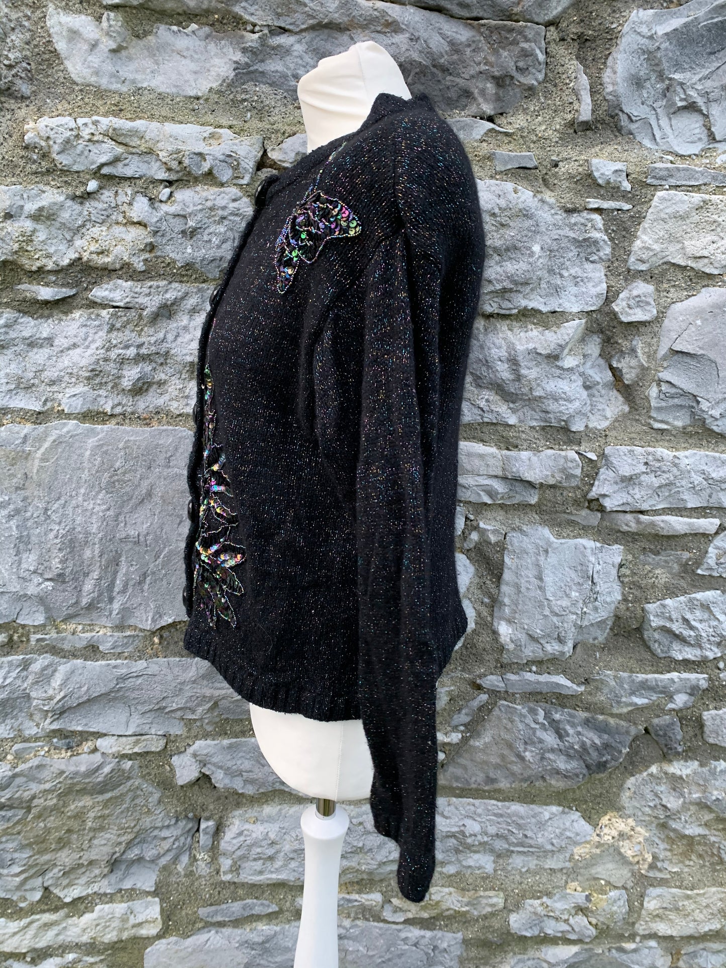 Sparkly cardigan with sequin butterflies   uk 12