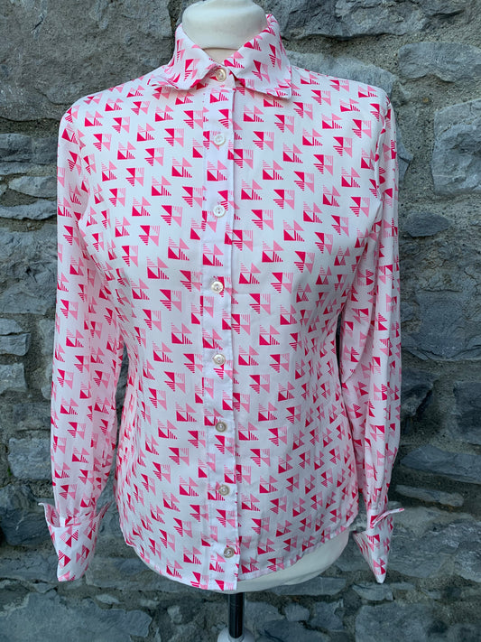 70s geometric shirt   uk 8-10