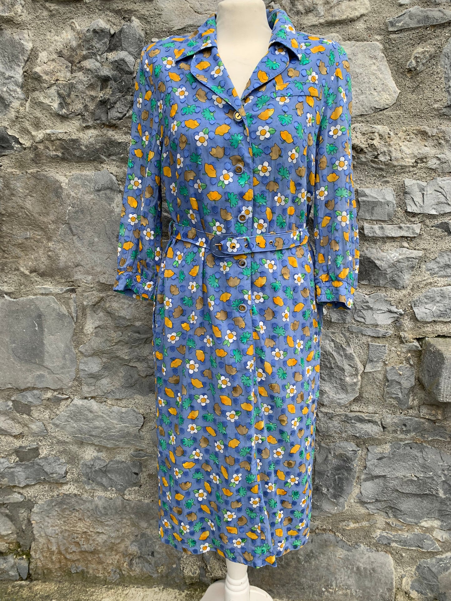 Blue floral dress UK 10-12