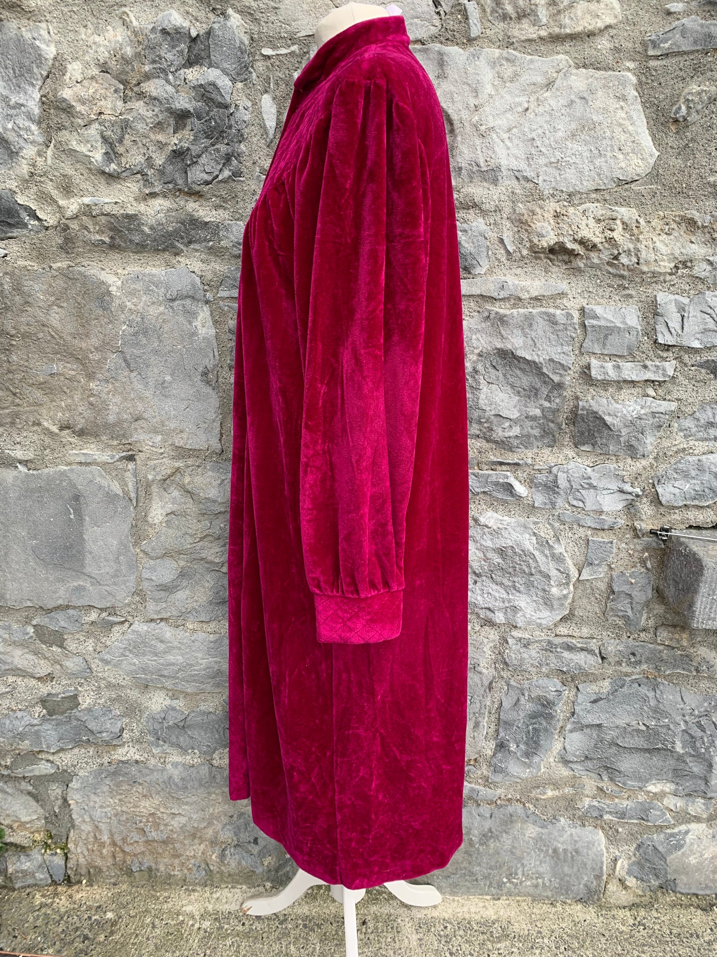 Debenhams velvet magenta housecoat  uk 12